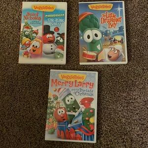 Veggie Tales Christmas movie DVD bundle